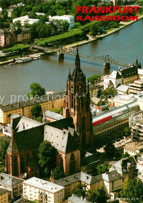 Frankfurt Main Kaiserdom Fliegeraufnahme