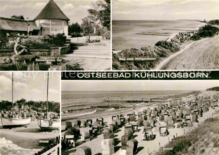 Kuehlungsborn Ostseebad Konzertgarten Strand Weg nach Heiligendamm