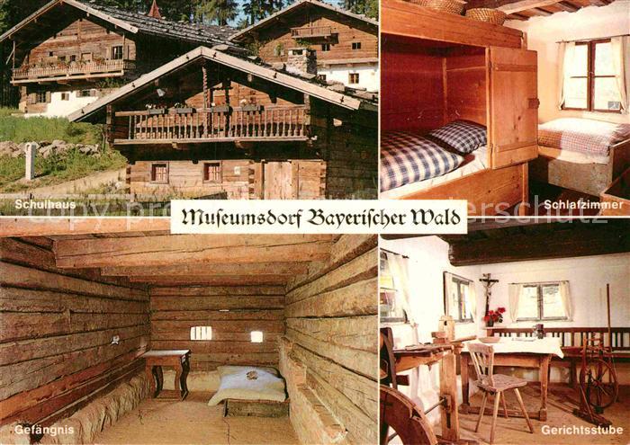Tittling Museumsdorf Schulhaus Gefaengnis Schlafzimmer Gerichtsstube