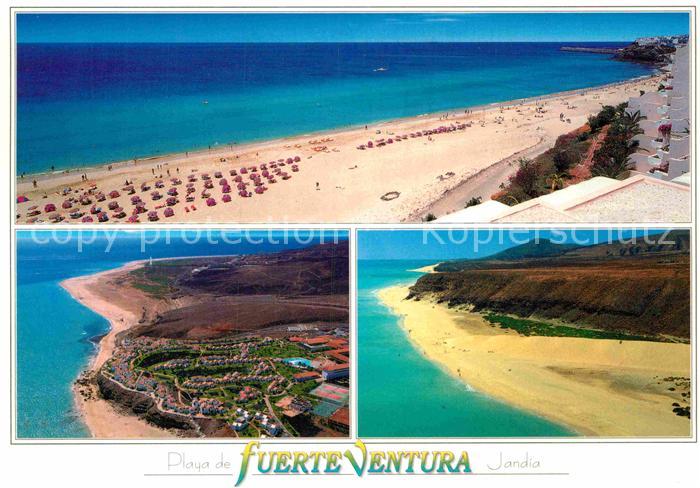Playa de Jandia Panorama Kueste Fliegeraufnahme