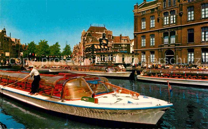 Amsterdam Niederlande Rondvaart door Ij havens en Grachten Bootsrundfahrt