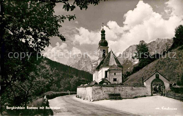 Ramsau Berchtesgaden Bergkirchlein mit Reiteralpe Berchtesgadener Alpen
