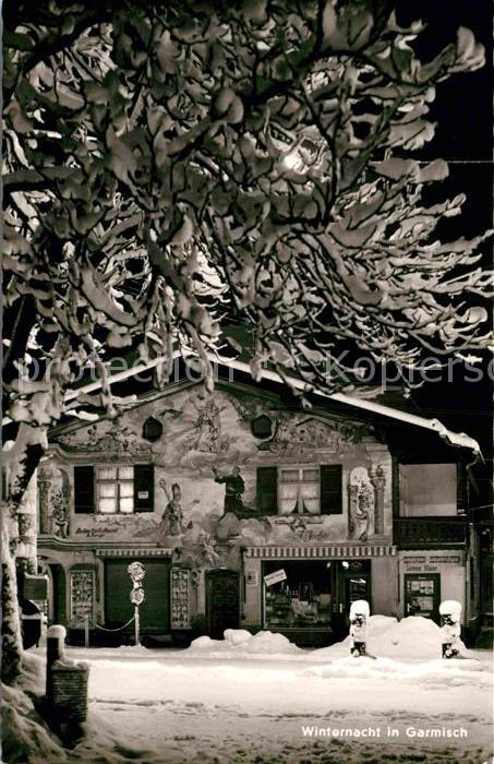 GARMISCH-PARTENKIRCHEN Bayern Winternacht