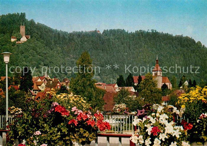 Bad Liebenzell Ortsansicht mit Kirche Kurort Schwarzwald