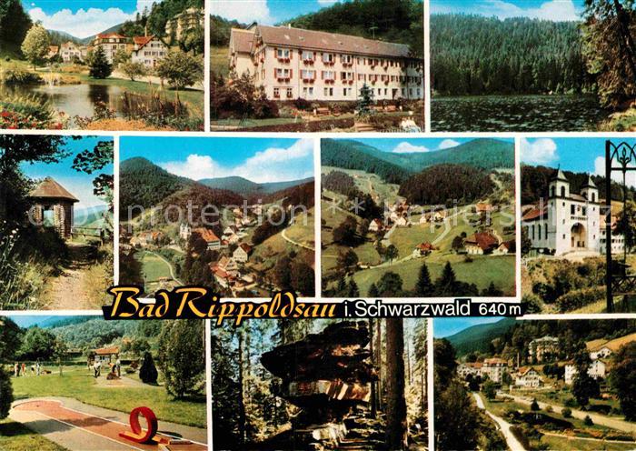 Bad Rippoldsau Schwarzwald Kurpark Landschaftspanorama Minigolf Waldpartie Kirch