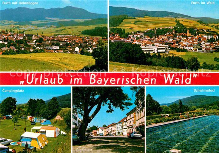 Furth Wald Urlaub im Bayerischen Wald Hohenbogen Campingplatz Stadtplatz Schwimm