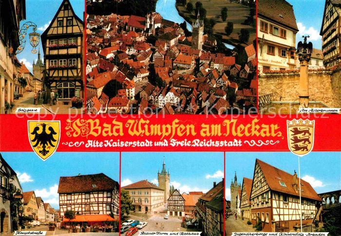 Bad Wimpfen Salzgasse Adlerbrunnen Blauer Turm Jugendherberge Kaiserpfalz Arkade