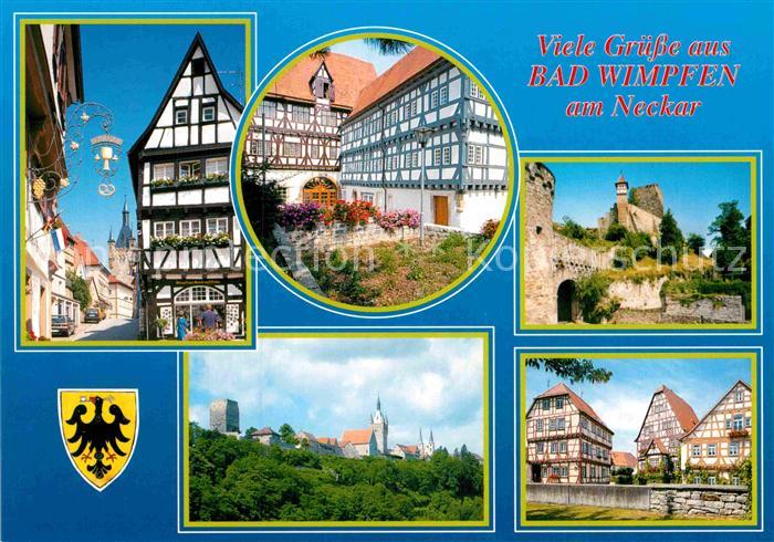 Bad Wimpfen Fachwerkhaus Blauer Turm Altstadt Stadtmauer