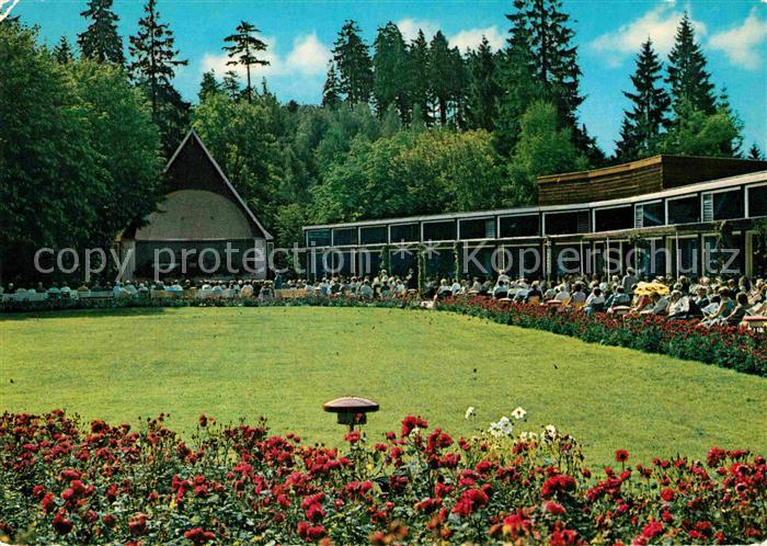 Braunlage Harz Wandelhalle mit Musikpavillon Hoehenluftkurort