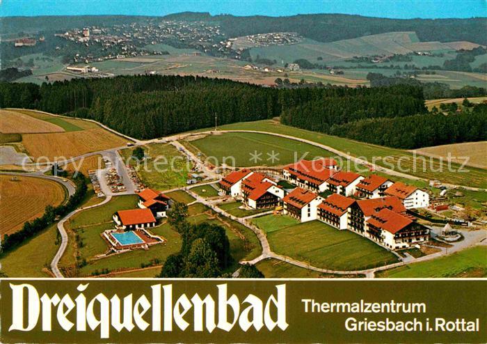 Griesbach Rottal Dreiquellenbad Thermalzentrum Kurort Fliegeraufnahme
