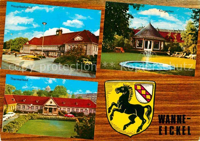 Wanne-Eickel Bahnhof Kurgarten Thermalbad Wappen