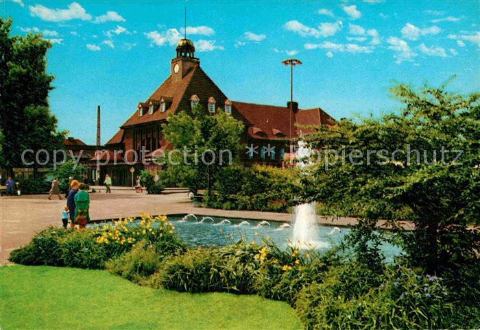 Herne Westfalen Partie am Bahnhof Springbrunnen