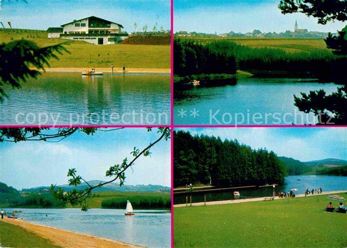 Eging See Stausee Promenade Segeln
