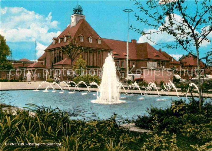Herne Westfalen Partie am Bahnhof Springbrunnen