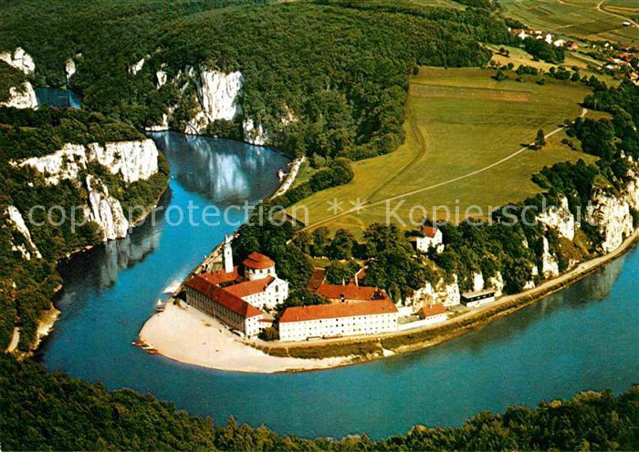 Weltenburg Kelheim Kloster Donau Fliegeraufnahme