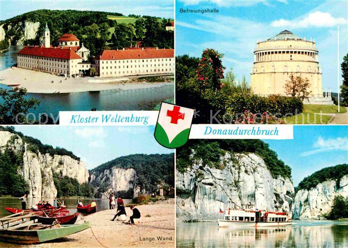 Weltenburg Kelheim Kloster Donau Befreiungshalle Donaudurchbruch Dampfer Land Wa
