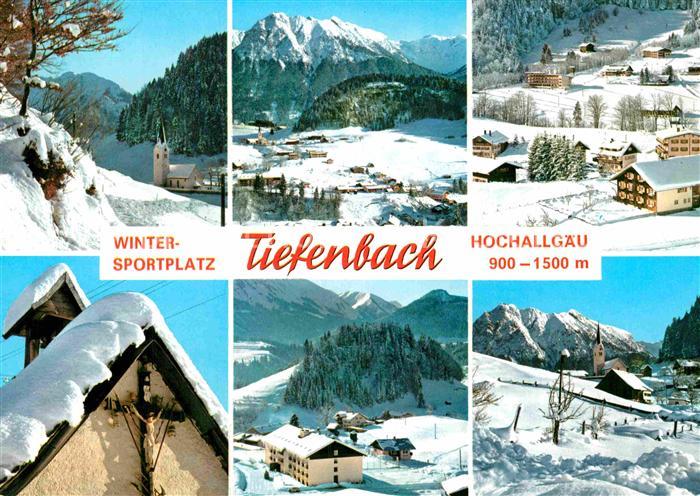 Tiefenbach Oberstdorf Panorama Wintersportplatz Allgaeuer Alpen