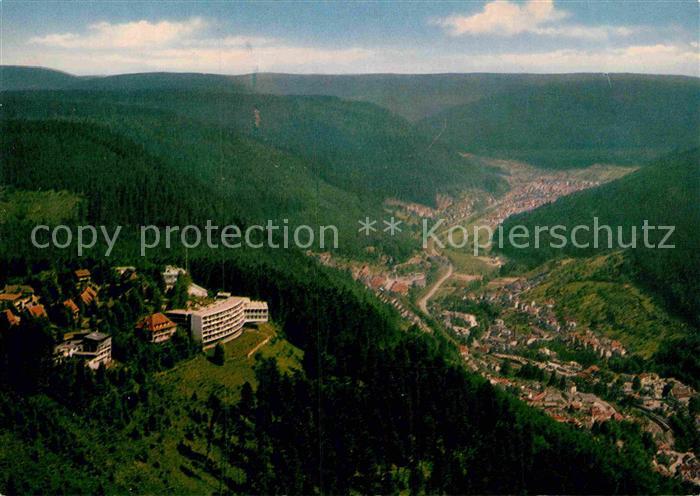 Bad Wildbad Kurort im Schwarzwald Fliegeraufnahme