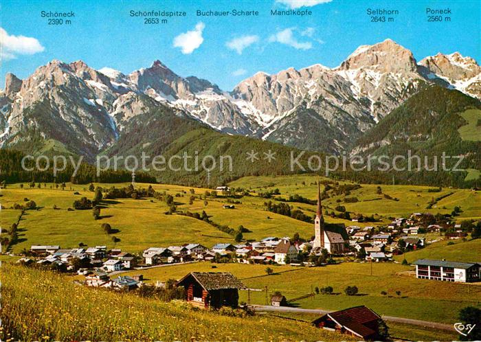 Maria Alm Steinernen Meer Gesamtansicht mit Alpenpanorama