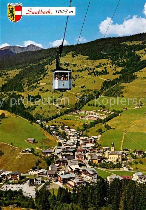Saalbach-Hinterglemm Panorama Hoehenluftkurort Wintersportplatz Bergbahn