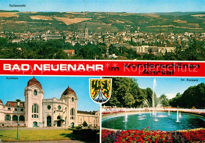 Bad Neuenahr-Ahrweiler Panorama Kurhaus Kurpark Springbrunnen