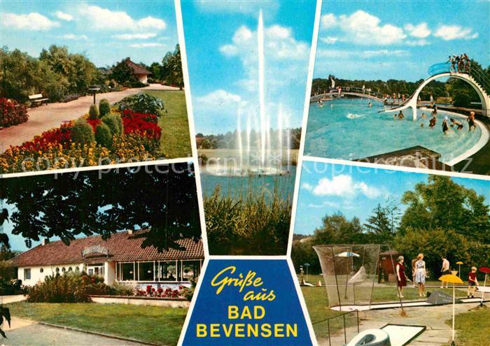 Bad Bevensen Kurpark Fontaene Freibad Minigolf