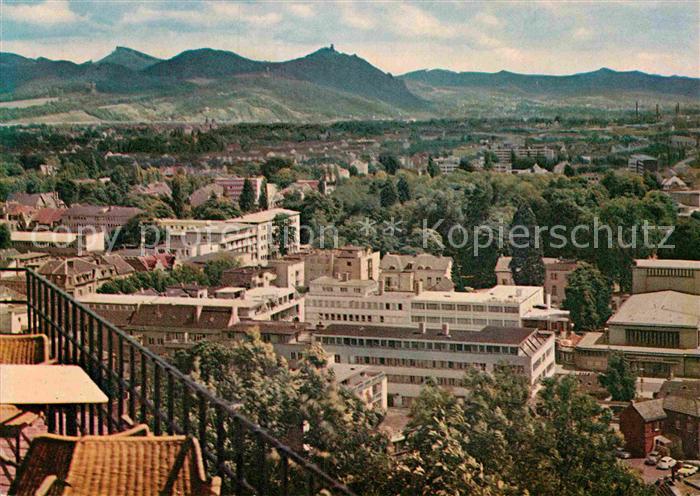 Bad Godesberg Panorama Blick von der Godesburg auf Stadt und Siebengebirge