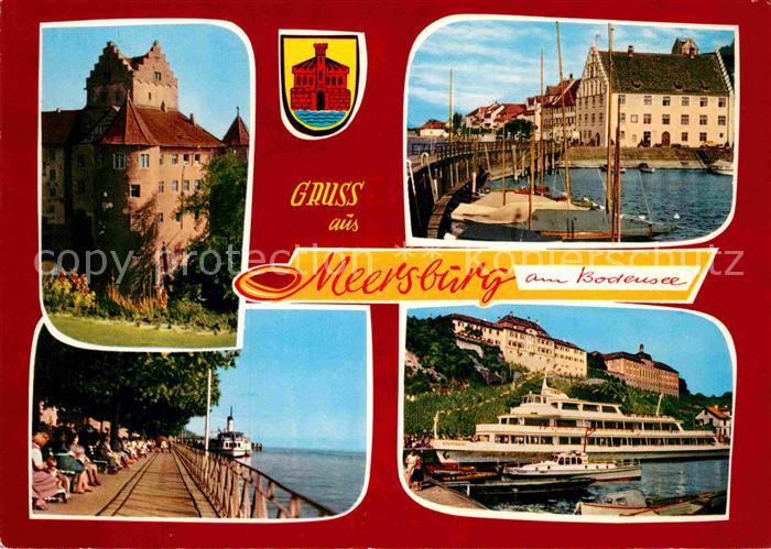 Meersburg Bodensee Schloss Promenade Hafen Faehre