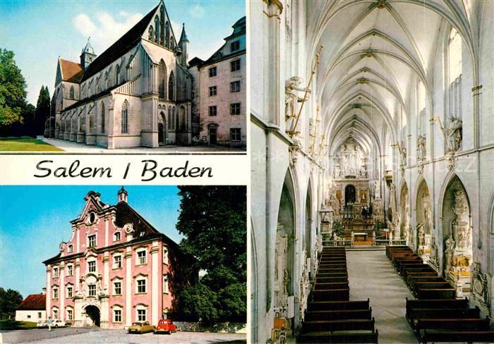 Salem Baden Gotisches Muenster Innenansicht barockes Schlosstor