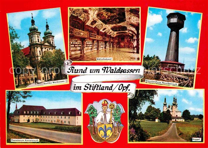Waldsassen Basilika Theresianum Bibliotheksaal Grenzlandturm Kappel Wappen