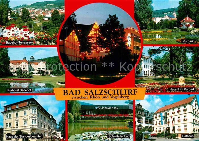 Bad Salzschlirf Kurhotel Badehof Haus der Standesbeamten Kurpark Rathaus Sole Ha
