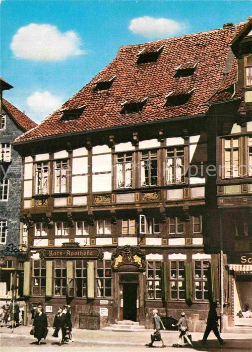 Alt Hildesheim Ratsapotheke Fachwerk Historisches Gebaeude