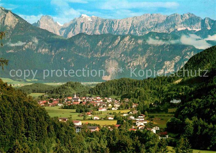 Oberaudorf Panorama Inntal mit Kaisergebirge