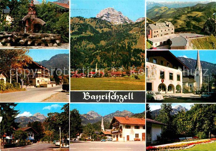 Bayrischzell Brunnen Ortsmotive Kirche Alpenblick