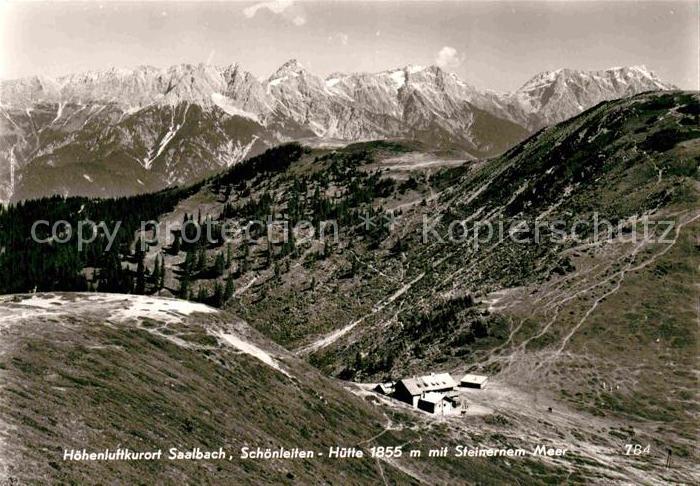 Saalbach-Hinterglemm Schoenleitenhuette mit Steinernem Meer