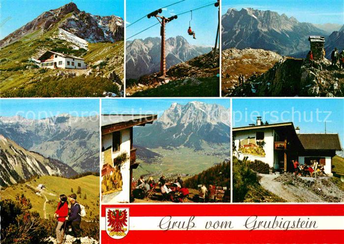 Lermoos Tirol Grubigstein Gipfelhaus Lift Bildstock Alpenpanorama Bergwandern