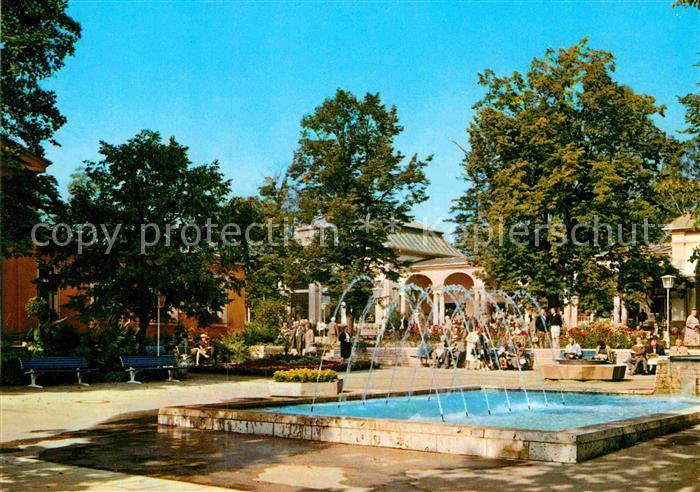 Bad Steben Kurpark Wasserspiele Kurort im Frankenwald