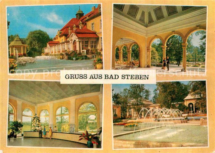 Bad Steben Kurhaus Arkaden Wandelhalle Wasserspiele