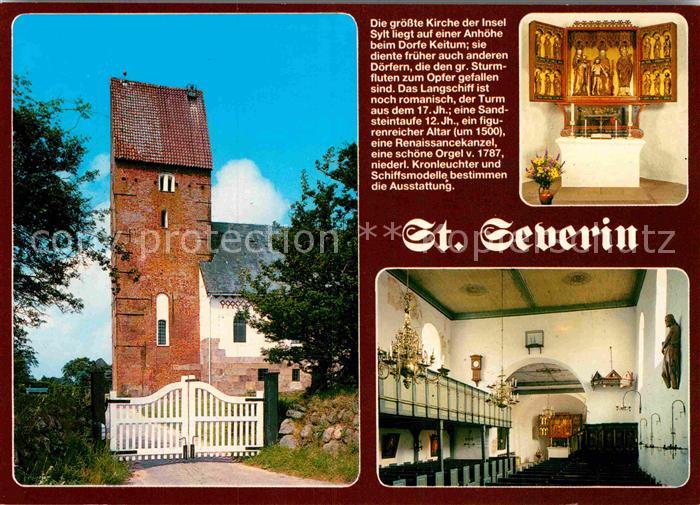 Keitum Sylt St Severin Kirche Innenansicht