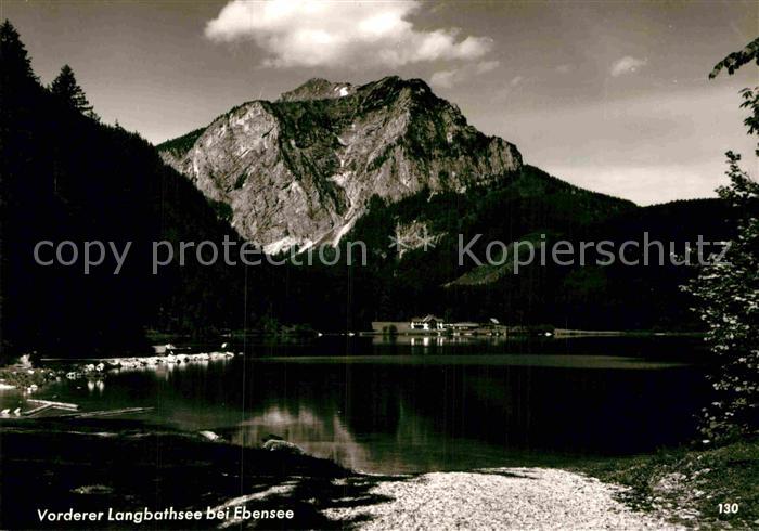 Ebensee Oberoesterreich Vorderer Langbathsee Alpen