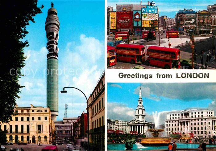 London Tower Picadilly Circus Fountain
