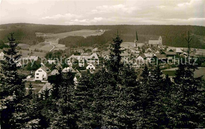 Bischofsgruen Panorama Hoehenluftkurort Fichtelgebirge