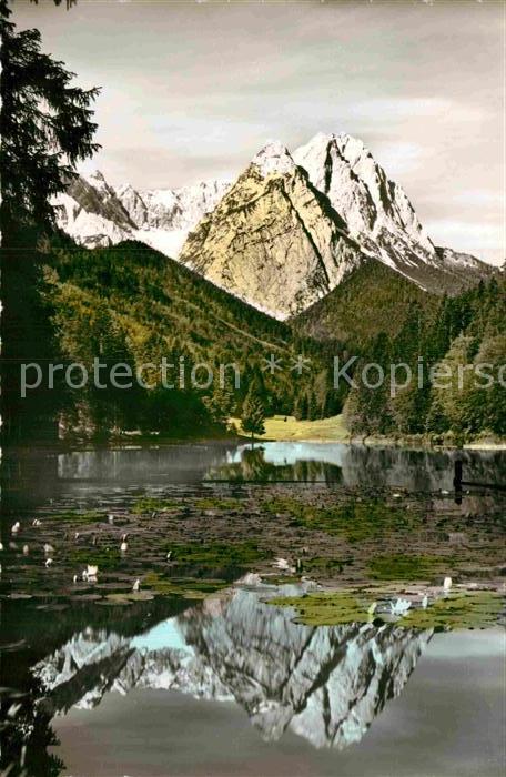 Riessersee mit Waxensteine Wettersteingebirge