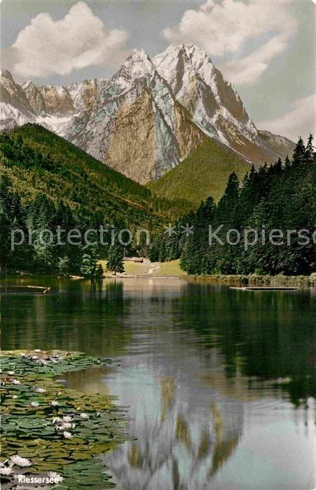 Riessersee gegen Waxensteine Wettersteingebirge