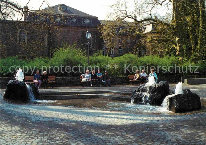 Lich Hessen Schlossplatz neuer Brunnen