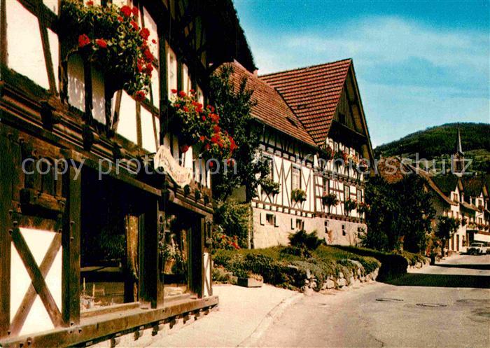 Sasbachwalden Talstrasse Blumen und Weinort