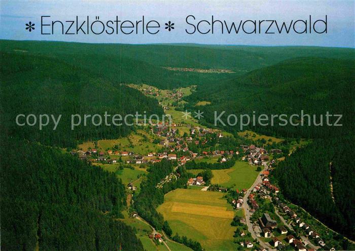 Enzkloesterle Schwarzwald Fliegeraufnahme