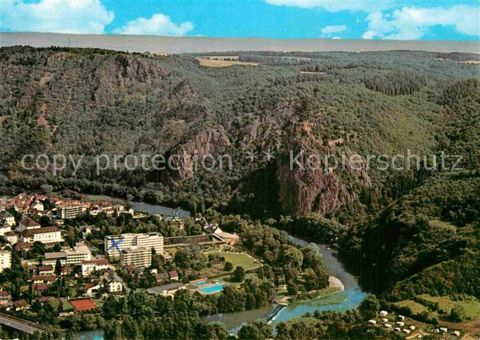 Bad Muenster Stein Ebernburg Rheingrafenstein Fliegeraufnahme