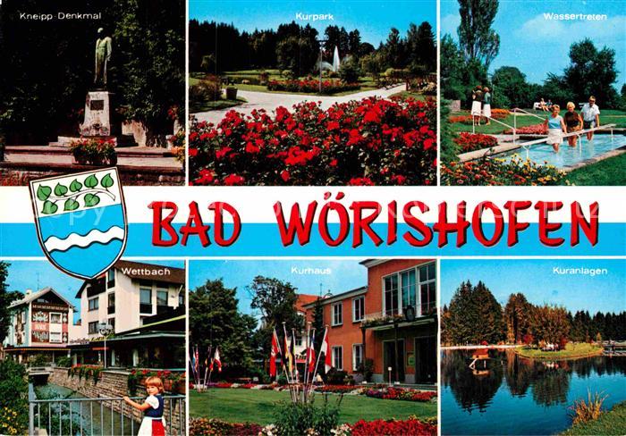Bad Woerishofen Kneipp Denkmal Kurpark Wassertreten Kuranlagen Kurhaus Wettbach