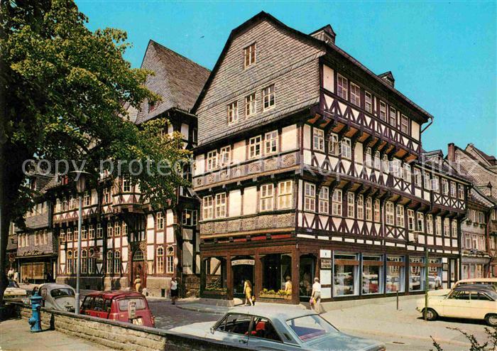 Goslar Marktstrasse Fachwerkhaeuser